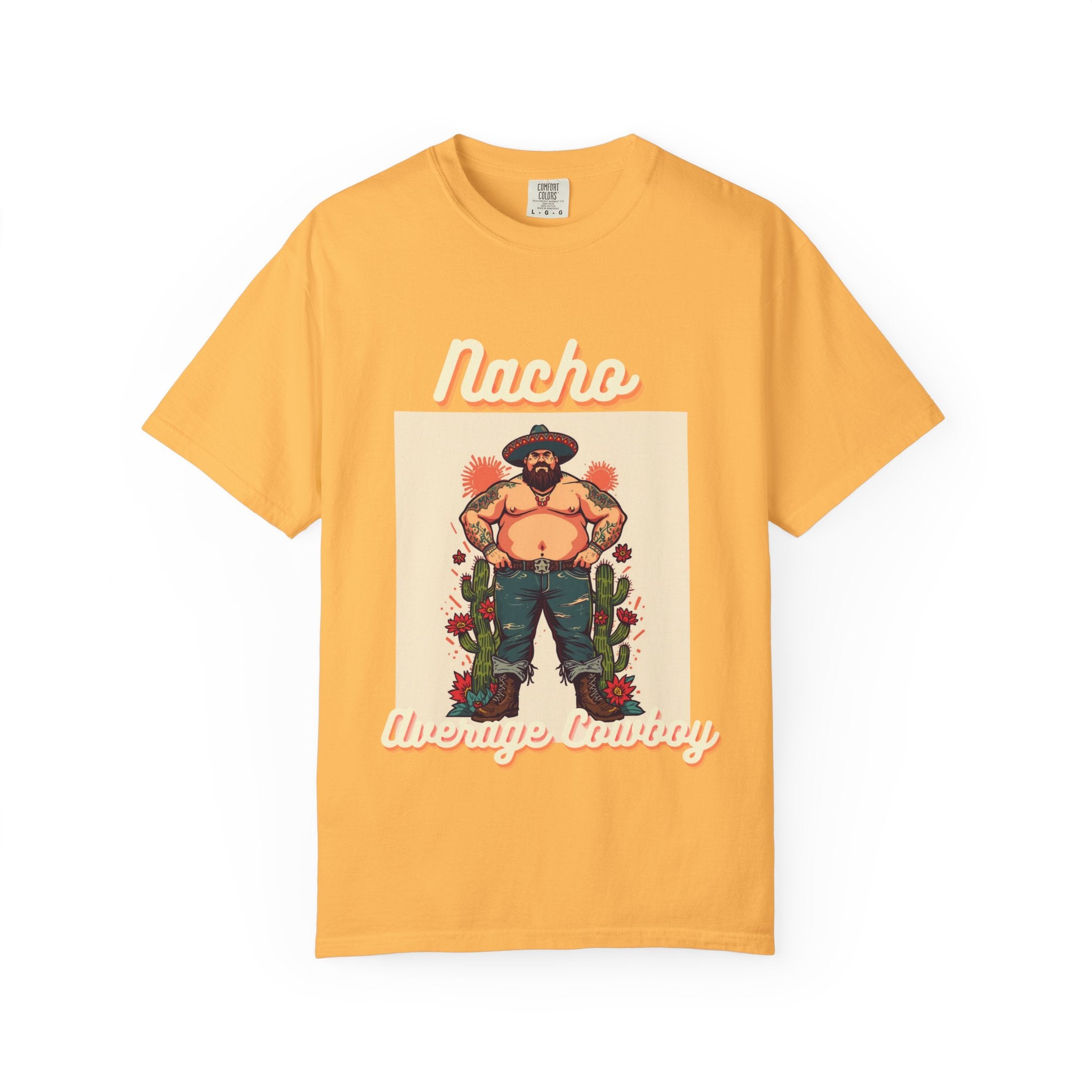 Graphic T-Shirt — 'Lucio the Orange Cowboy' Retro Western Illustration