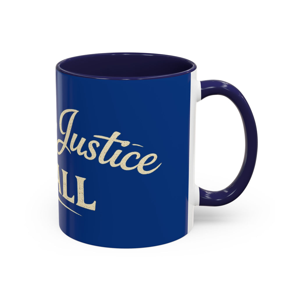 Liberty & Justice For All Accent Coffee Mug — Patriotic 11/15oz Tea Cup