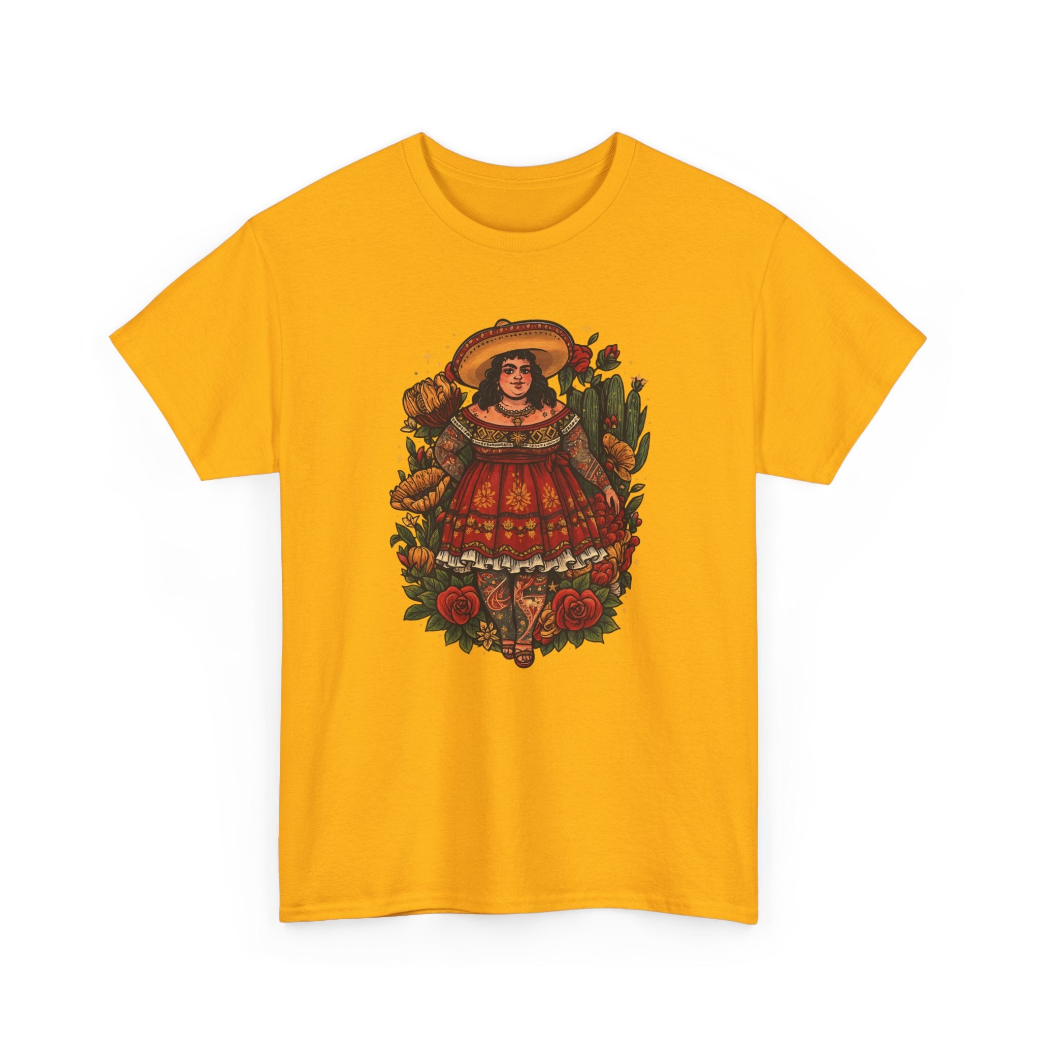 Doll-Inspired Floral Folk Art Tee