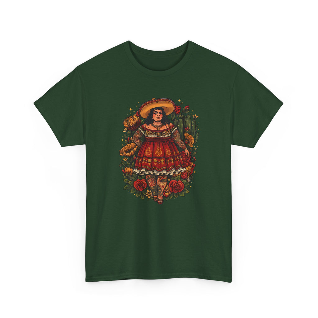 Doll-Inspired Floral Folk Art Tee