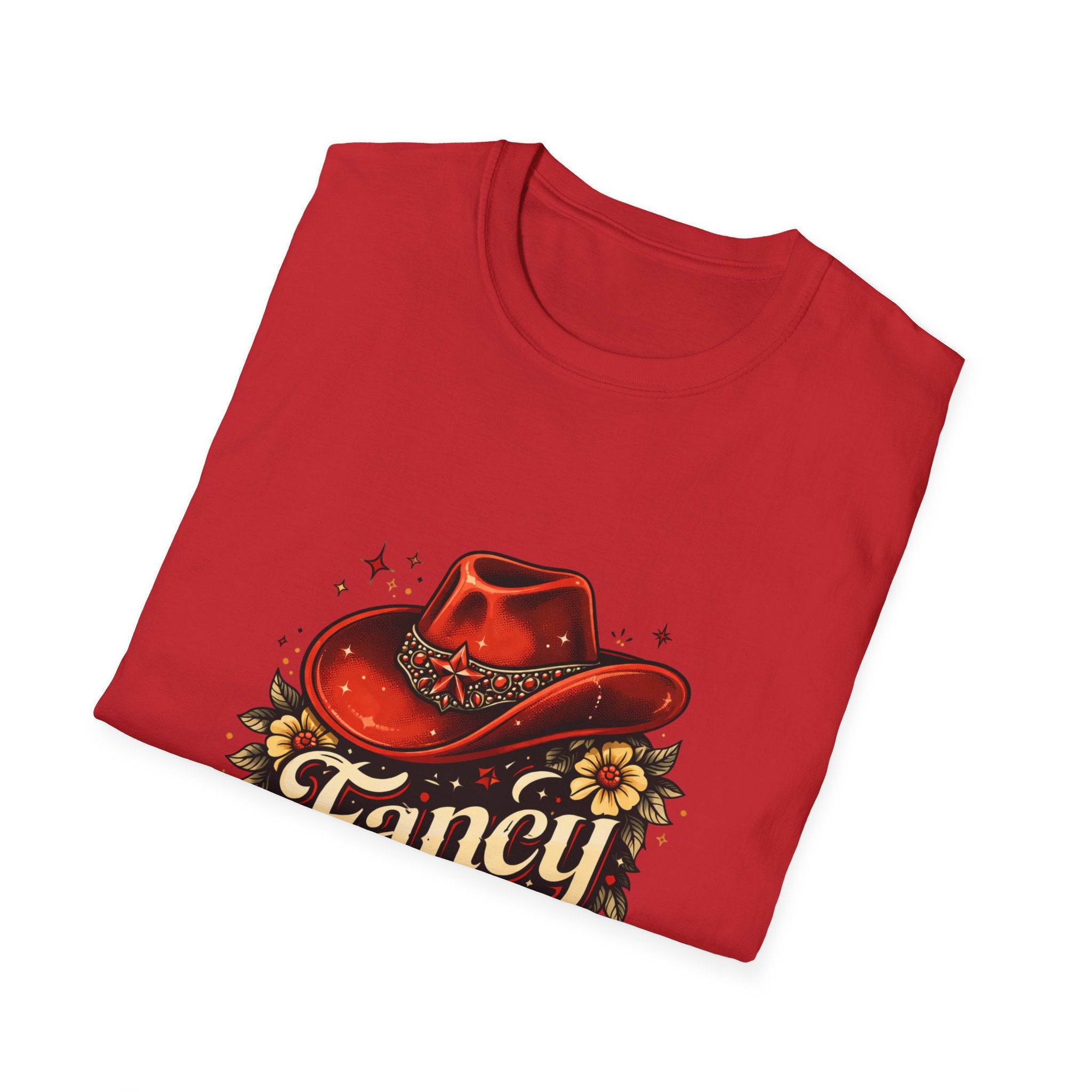T-Shirt — "Fancy" Western Cowgirl Hat Graphic Tee