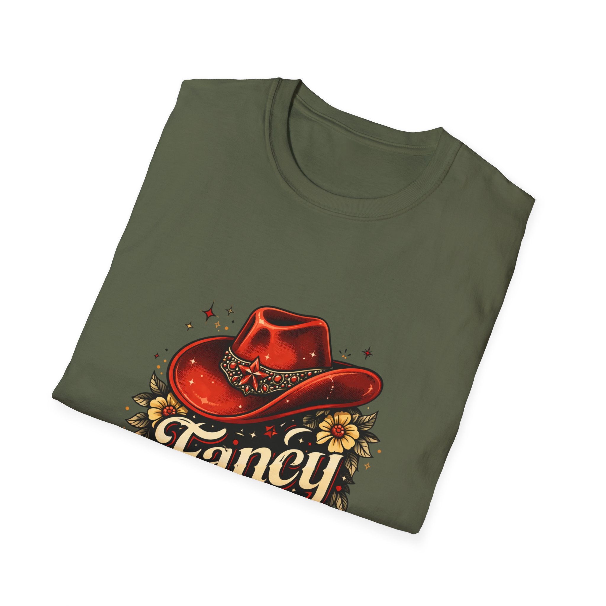 T-Shirt — "Fancy" Western Cowgirl Hat Graphic Tee