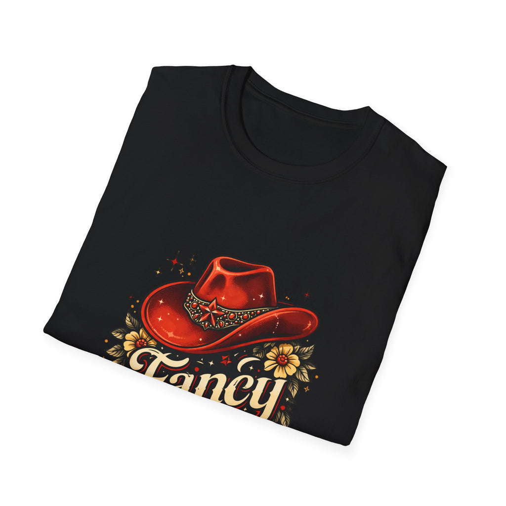 T-Shirt — "Fancy" Western Cowgirl Hat Graphic Tee