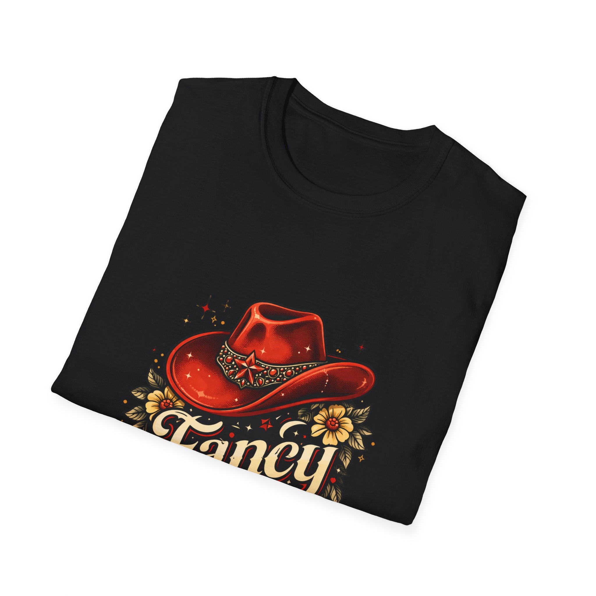 T-Shirt — "Fancy" Western Cowgirl Hat Graphic Tee