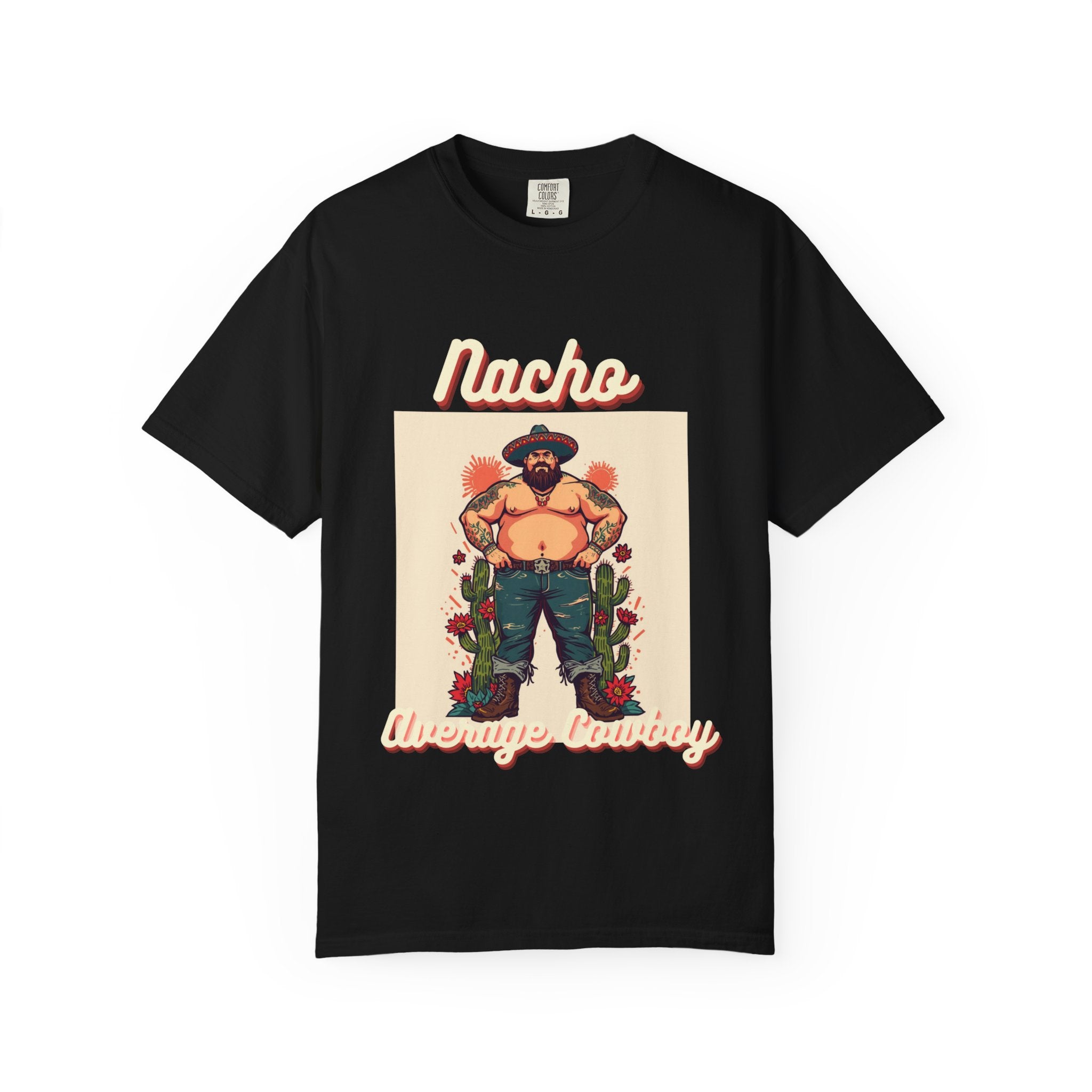 Graphic T-Shirt — 'Lucio the Orange Cowboy' Retro Western Illustration
