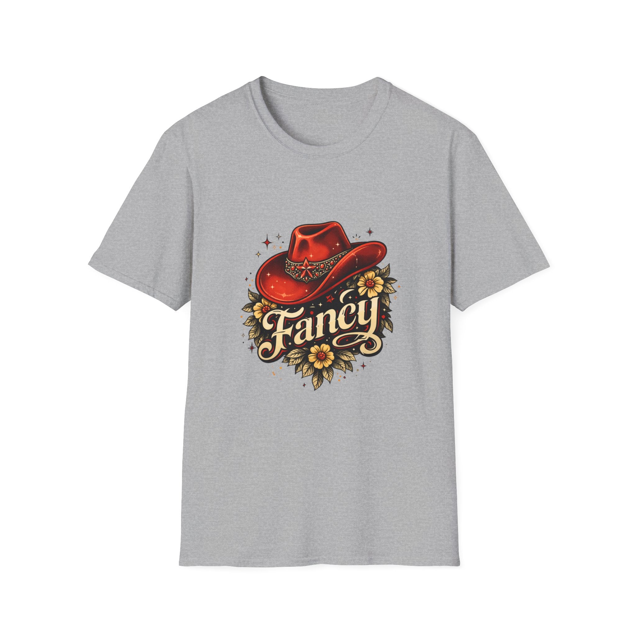 T-Shirt — "Fancy" Western Cowgirl Hat Graphic Tee