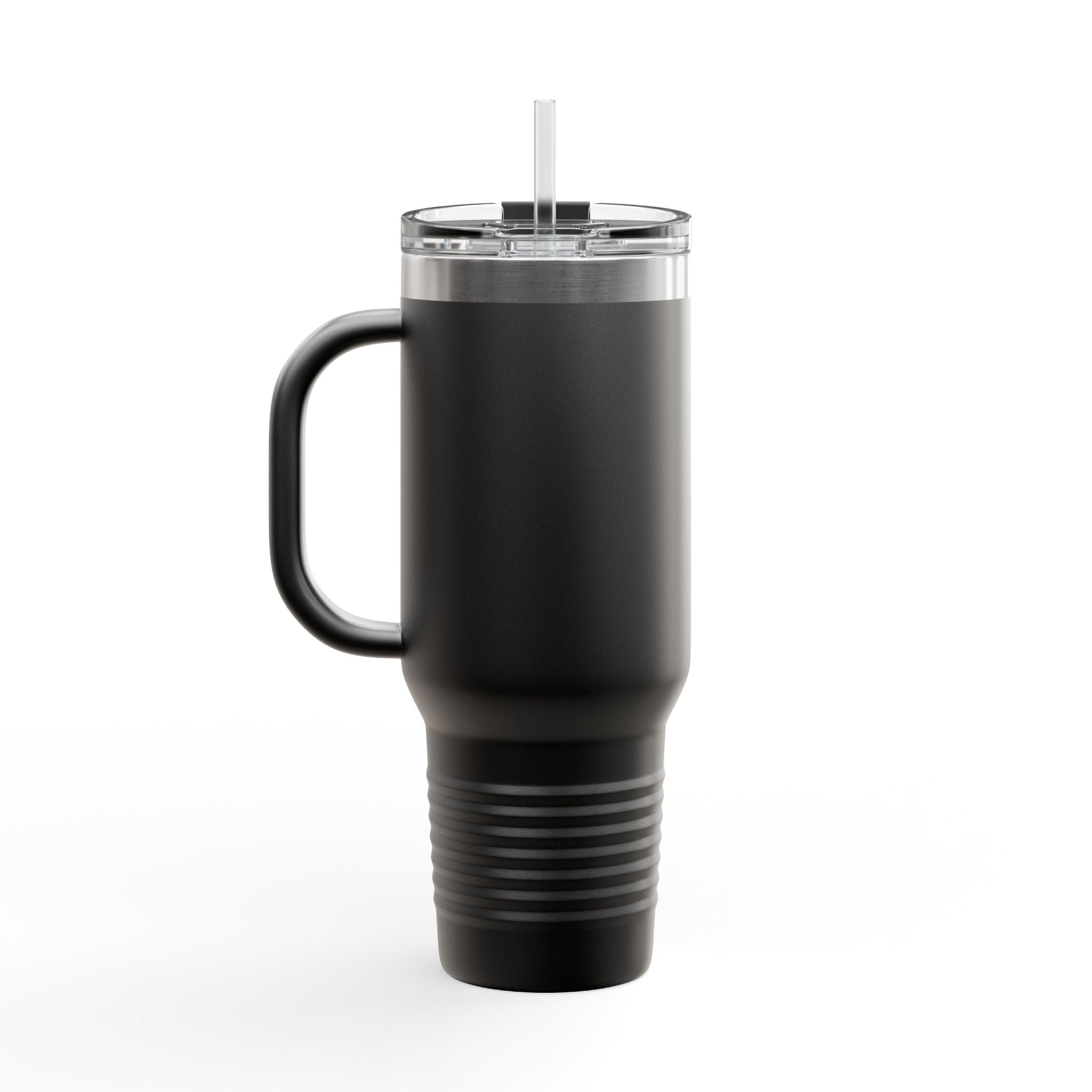 40oz Insulated Travel Mug — "I Will Succeed Because I'm Insane" Tattoo-Style Design