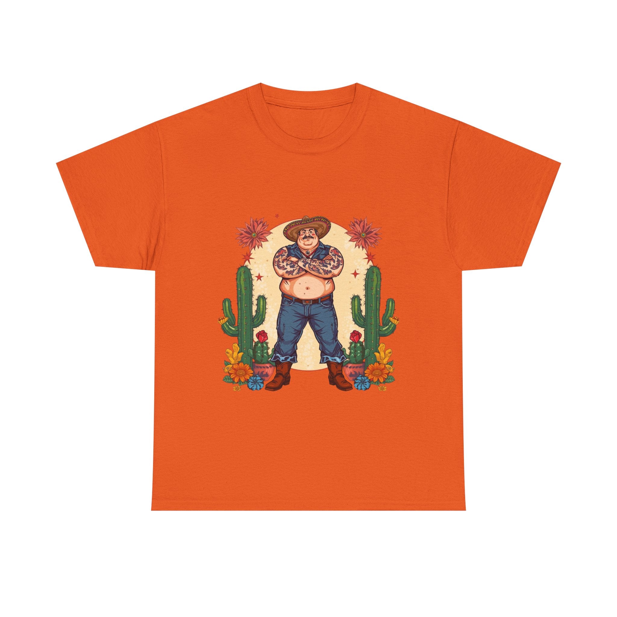 Cowboy Tattoo Art T-Shirt — Funny Western Desert Graphic Tee